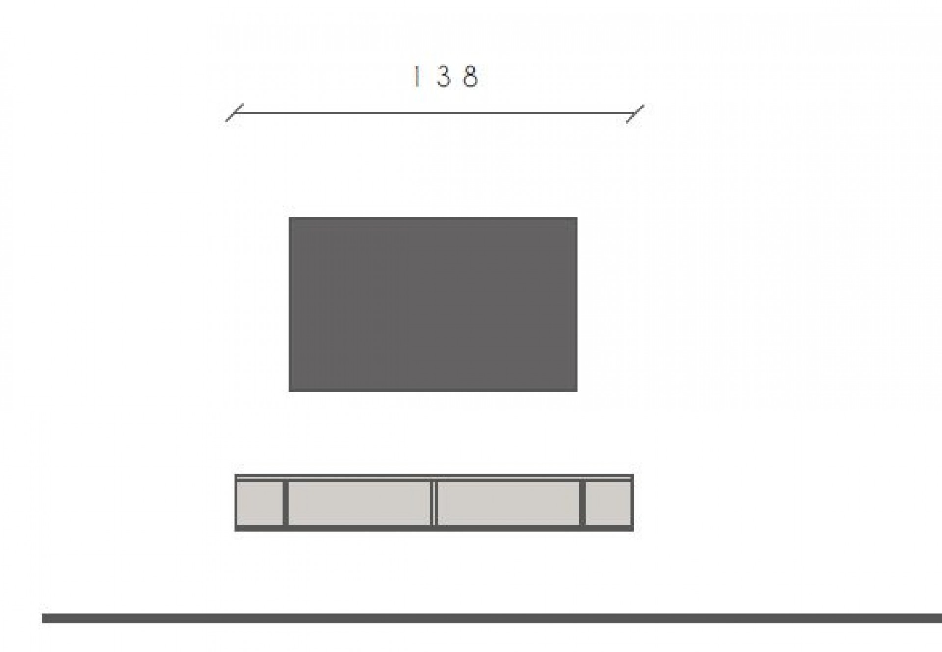 Elegantna TV komoda od hrasta INFINITY 2.0 Comb. 50