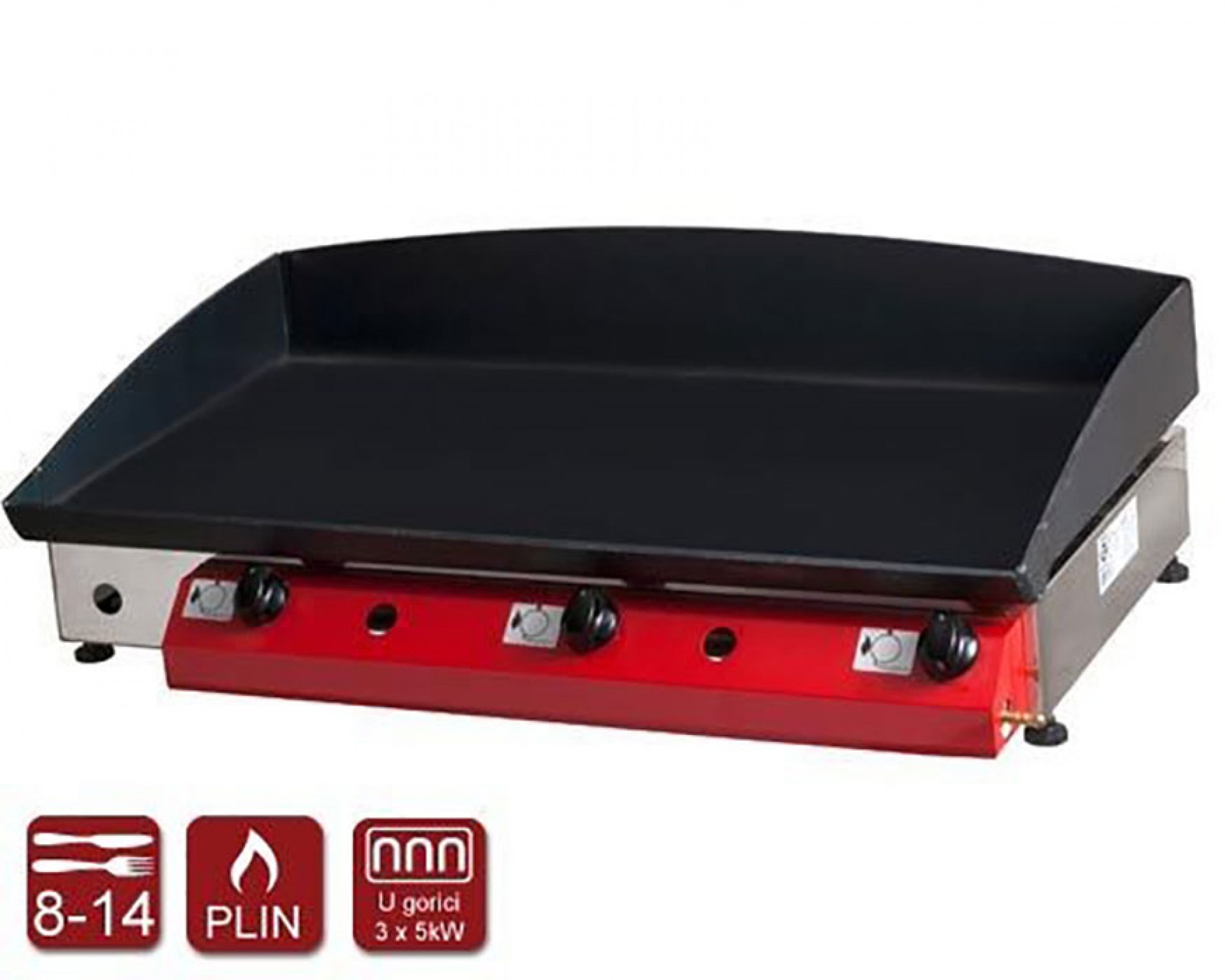 Plinski roštilj Gorenc, 80 x 40, Fe ploča 5mm, tri plamenika, bez noga