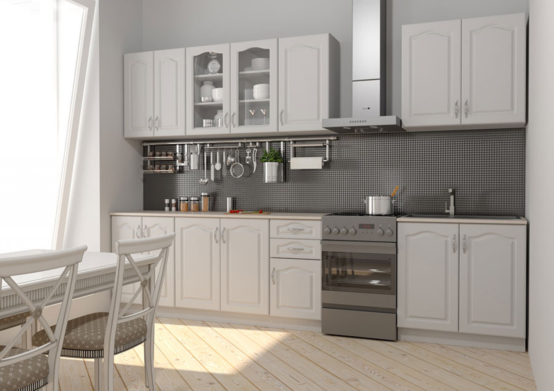 Kuhinja NIKA (260 cm) - Bijela