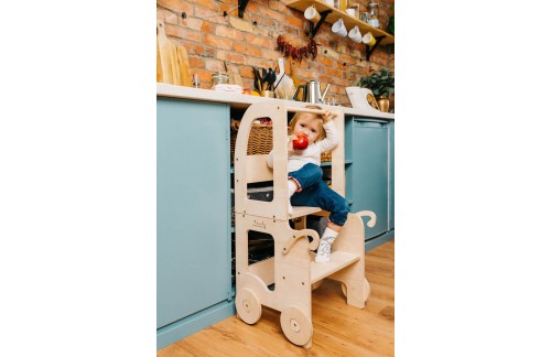 2V1 MONTESSORI STOLICA POMAGALO - MOTIV VOZ (NATUR)