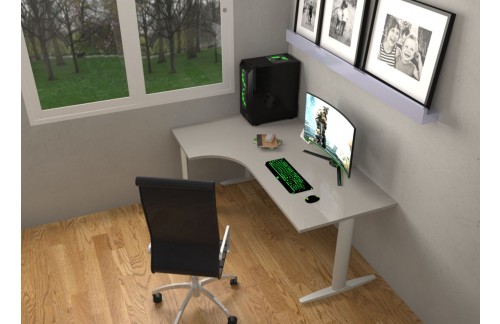 Kutni uredski stol TK02-Siva-180x120