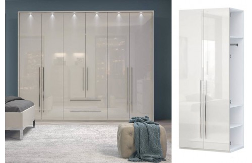 2-DJELNI DODATAN GARDEROBNI ORMAR PIANO DP2/PN