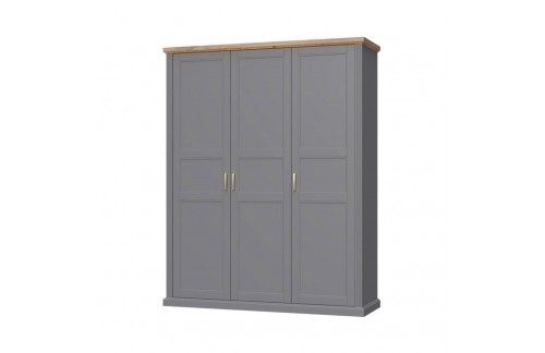 3-DIJELNI GARDEROBNI ORMAR KALLA TARA-GRAFIT