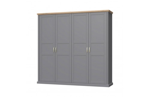 4-DIJELNI GARDEROBNI ORMAR KALLA TARA -GRAFIT