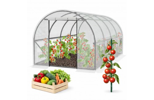 4-segmentni bijeli staklenik Belis 6 x 3 x 2 m