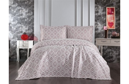 POSTELJINA MERLIN 240X260 CM - KAPUĆINO