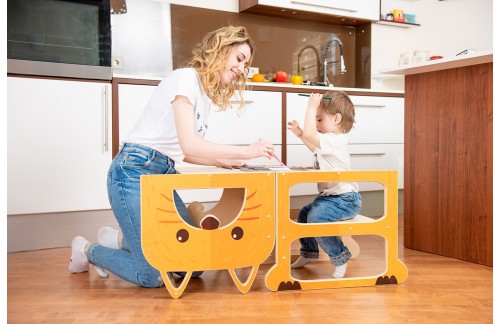 2V1 MONTESSORI STOLICA POMOĆNICA ZA DVOJE - LISICA