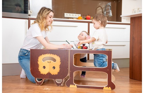 2V1 MONTESSORI STOLICA POMOĆNICA ZA DVOJE-MAJMUN