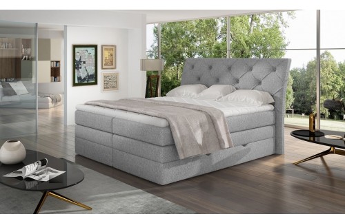 IZUZETNO UDOBAN BOXSPRING KREVET MIRABEL - SIVA -160x200 - NA ZALIHI