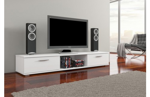 TV regal ARIDEA-Bijela, visoki sjaj