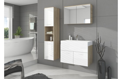 Kupaonski blok BONITO (sonoma hrast/bijela)