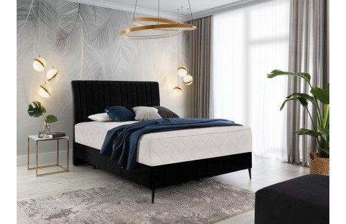 Boxspring krevet Blanca s tapeciranim uzglavljem