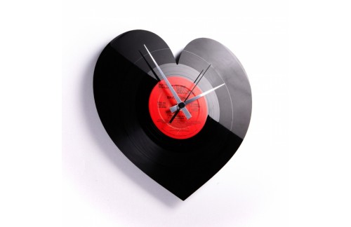 Zidni sat Disc'o'clock Heart