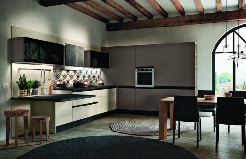 Kuhinja POSITANO sa skrivenim ručkama