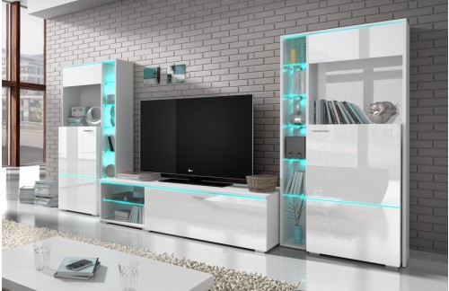 Dnevni boravak Anton (bijela, visoki sjaj)-RASPRODAJA