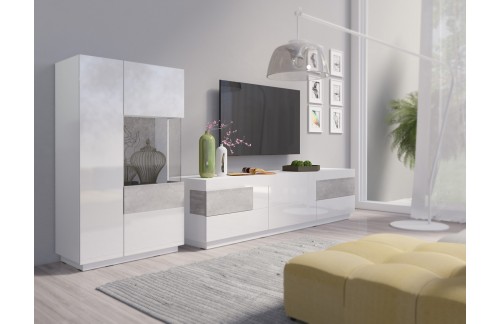 DNEVNA SOBA STOCKHOLM BIJELA/BETON