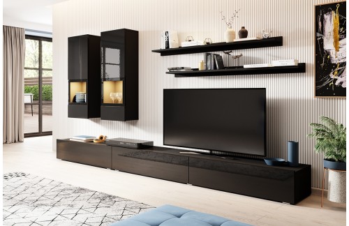 DNEVNI REGAL ATHENS - MAT CRNA/VISOK SIJAJ