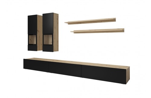 DNEVNI REGAL BAROS - ARTISAN/MAT CRNA