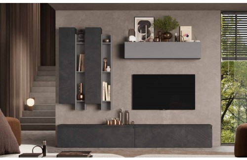 Dnevni regál u škriljasto i olovno sivoj INFINITY 2.0 900004-ADPB