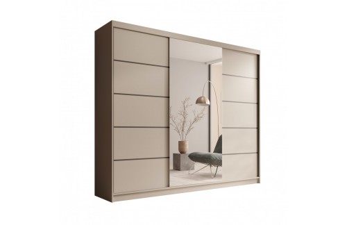 Klizni garderobni ormar Etna 250 s ogledalom - KAŠMIR