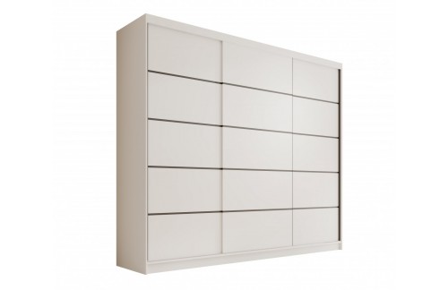 Klizni ormar Andy 250 cm s 3 vrata - BIJELA