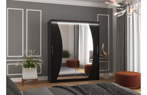 Klizni ormar s ogledalom DOLORES 180 cm