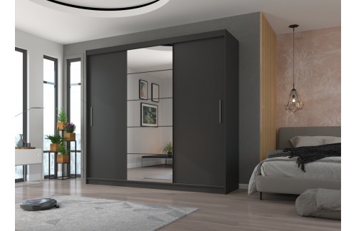 Klizni ormar s ogledalom ERWIN 235 cm