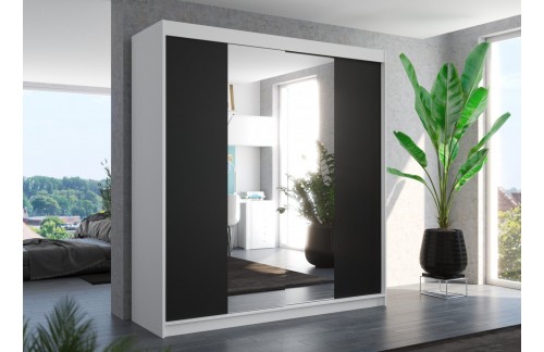 Klizni ormar s ogledalom PERQS 200 cm
