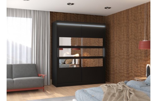 Klizni ormar s ogledalom TOLEDO 180 cm