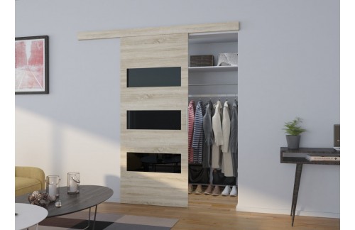 Klizna zidna vrata ARES s lakobel umetcima 106 cm