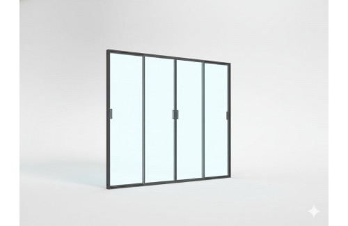 Drsna vrata Vita (staklo, za pergolo, 3 m)