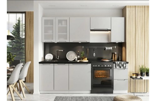 EKSPONAT KUHINJA ZOYA 180/240 CM -Siva