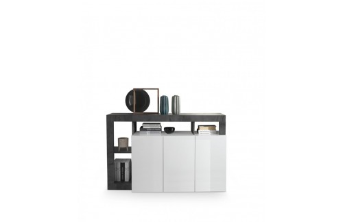 Elegantna bijela komoda s 3 vrata HAMBURG 209030-05OX