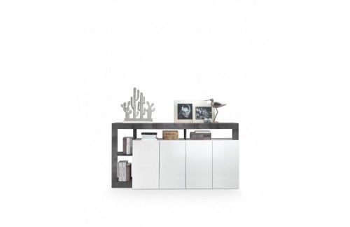 Elegantna bijela komoda s 4 vrata HAMBURG 209030-08OX