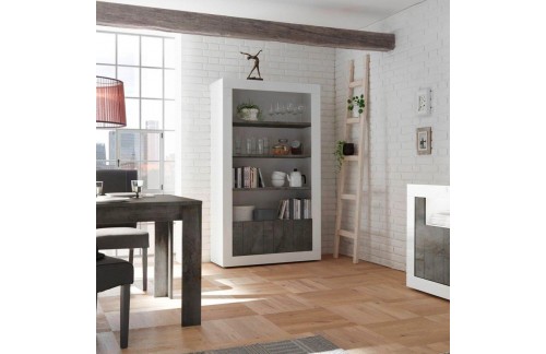 Elegantna knjižna polica s 2 vrata i 3 police URBINO 209035-20OX