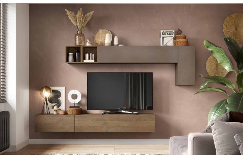 Elegantni TV ormarić bronca/drvo INFINITY 2.0 900041-BRMR