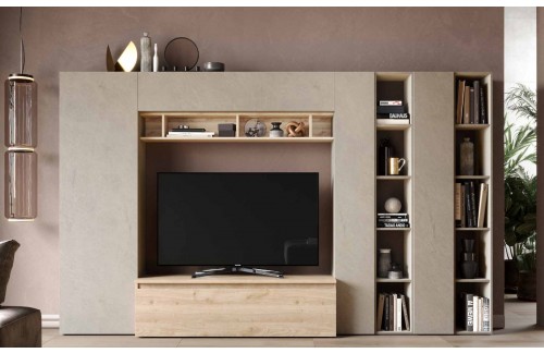 Elegantni TV ormarić u glini i hrastu INFINITY 2.0 900036-AGK