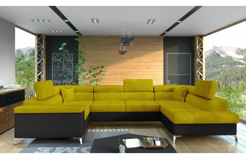 Elegantna višenamjenska kutna garnitura Thiago u obliku slova U-Desna-Omega 68, Soft 11