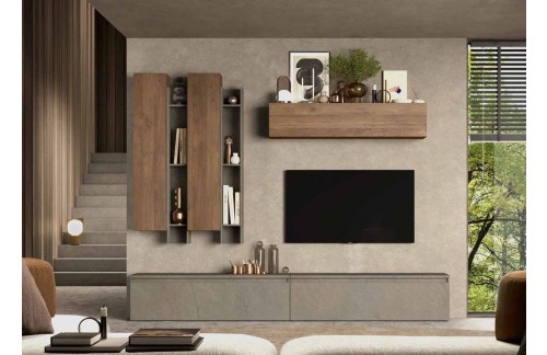 Elegantna dnevna komoda glina/drvo INFINITY 2.0 900004-AGMR