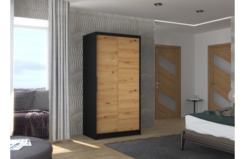 ORMAR ASTEN 100 CM (VIŠE BOJA)-crna/artisan