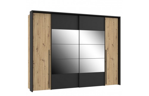 Garderobni ormar IZO (hrast/crna)