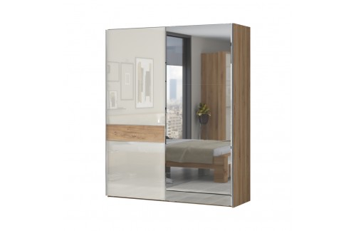 ORMAR SA KLIZNIM VRATIMA I OGLEDALOM  KALLA GALA 180 CM