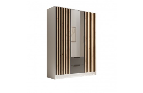 Garderobni ormar Neri 150.5 cm - BIJELA-CRNA