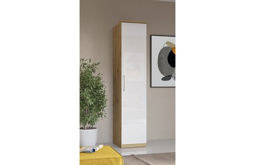 ORMAR OPTIMA - ARTISAN HRAST/BIJELA VISOKI SJAJ