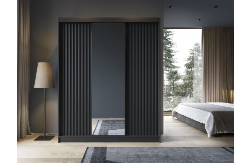 ORMAR S KLIZNIM VRATIMA I OGLEDALOM PRESCCO - 180 CM