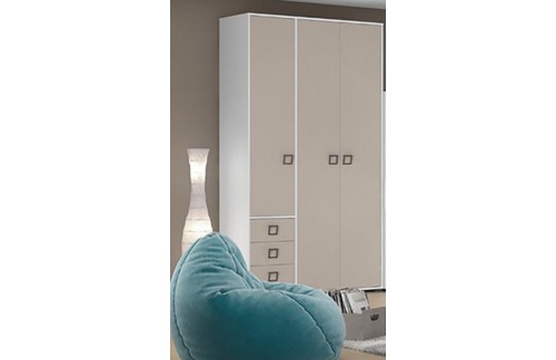 3-DJELNI DJEČJI GARDEROBNI ORMAR S LADICAMA KIKI 236cm (VIŠE BOJA)
