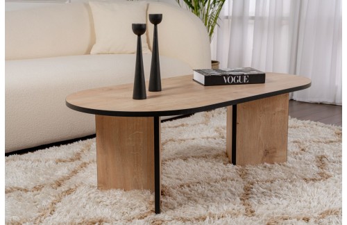 Klub stolić Daron (Safirni hrast/Crna)