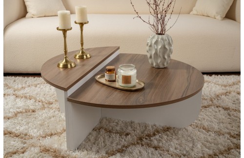 Klupski stolić Helan (Orah/Bijela)