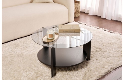 Klupski stolić Relan (Crna/Dimna)