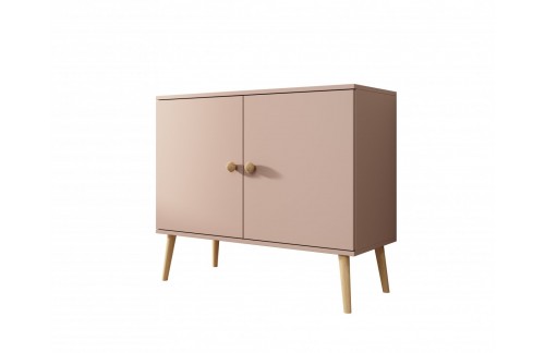 Komoda Deri s drvenim nogama i ručkama od užeta